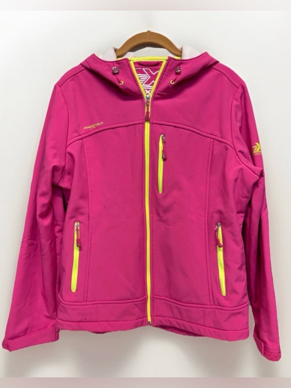 ZeroXposur Pink Women’s Soft shell Jacket Size XL #5786